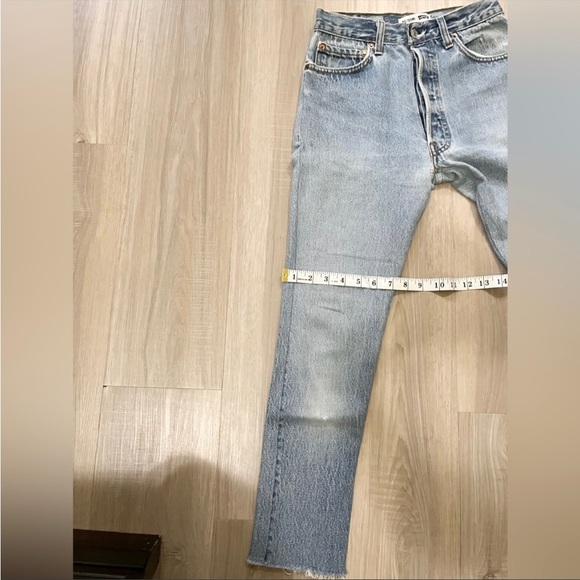 Redone vintage levi’s 501 high rise skin jean size 24 - Picture 10 of 11